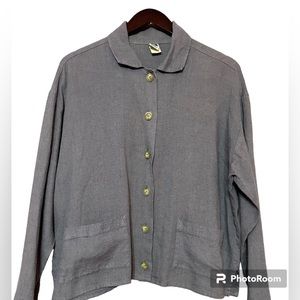 PA Company Boston - Boxy Linen Button Blouse - "One Size"